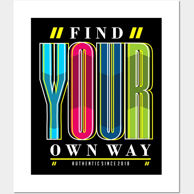 find your own way Wall Art by Mako Design 